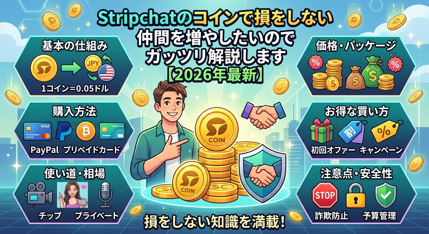 Stripchatのコインで損をしない仲間を増やしたいのでガッツリ解説します【2026年最新】